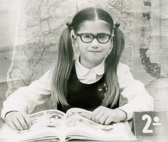 Milene J. Fernandez second grade photo at St. Paul's School in Viña del Mar, Chile.